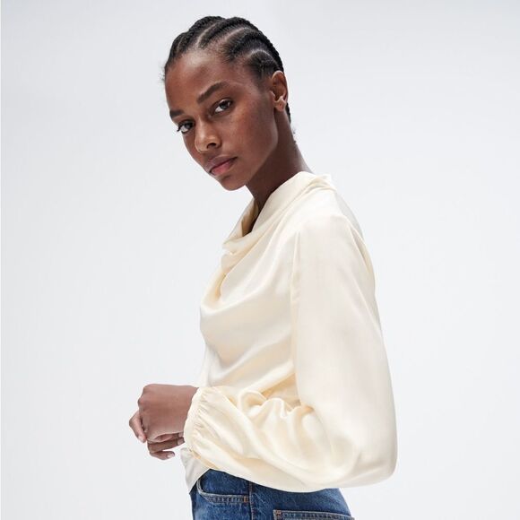 Zara DRAPED SATIN EFFECT TOP SPECIAL EDITION - Picture 12 of 12